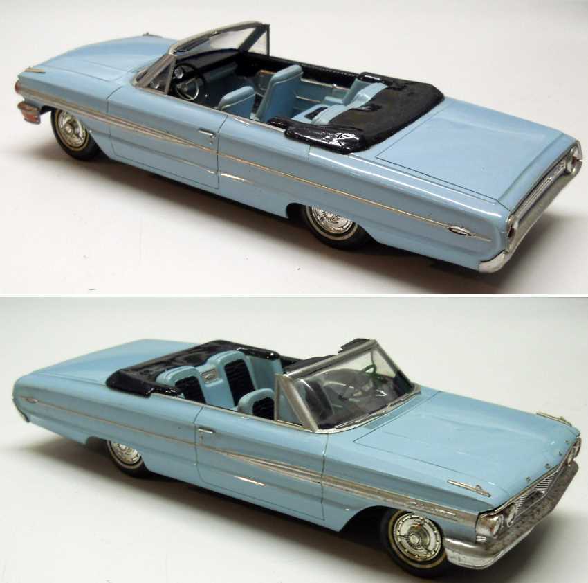 AMT 1/25 1964 Ford Galaxie 500XL Convertible Friction Drive Promo plastic model kit